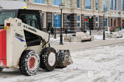 В Казани за прошедшие сутки 6,8 тыс. тонн снега вывезли на снегоплавильные пункты