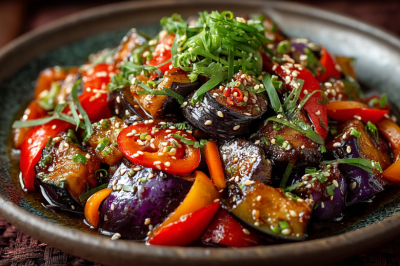 Баклажаны по-корейски &mdash; салат, который полюбят! Овощной микс с морковью, перцем и пикантной заправкой. Вкус бесподобный