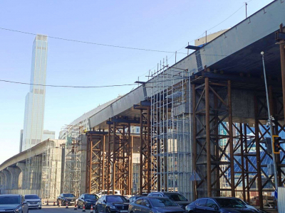 Завершена укладка рельсов на линии LRT в Астане
